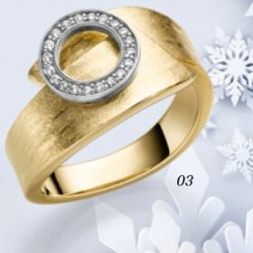 Ring 925/- Silber vergoldet mit Zirkonia